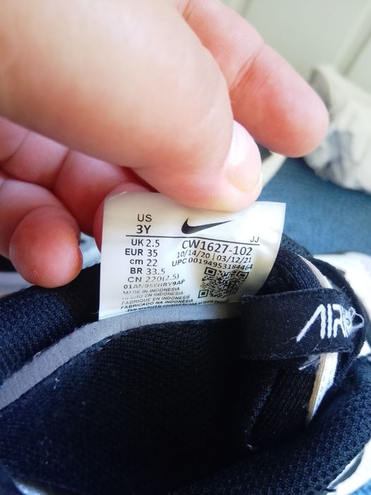 Дитячі кросівки Nike Air Max Bolt, р35, 22см, оригінал
