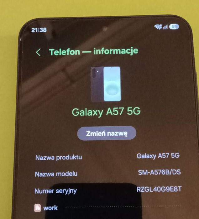 Samsung Galaxy A57 jak nowy