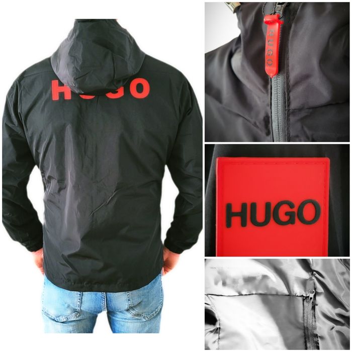 Kurtka przciwdeszczowa Hugo Boss czarna