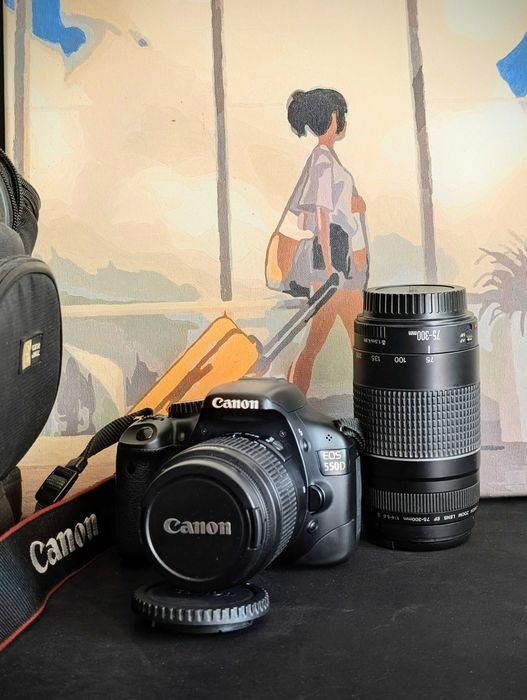 Canon EOS 550D + EF-S 18-55mm + EF 75-300mm | великий комплект