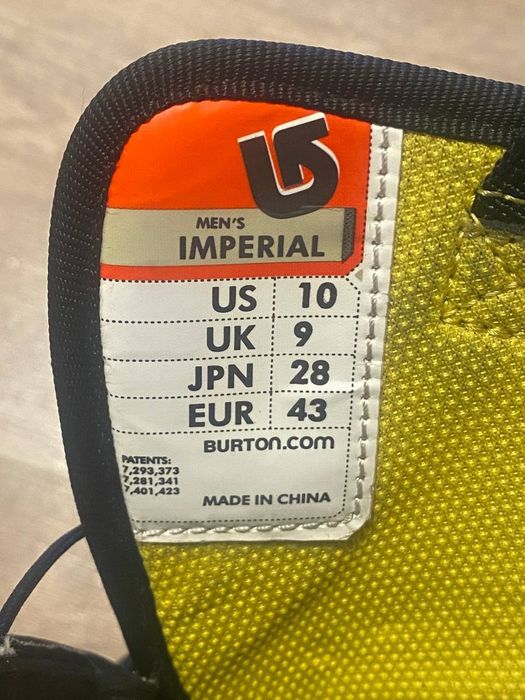 Продам сноубордичні черевики Burton Imperial