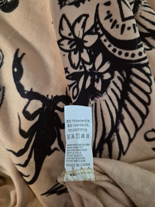 Боди женское с имитацией тату