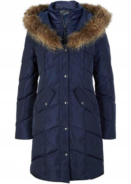 Kurtka płaszczyk z kapturem ocieplany