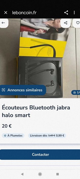 Bluetooth вуха jabra halo smart