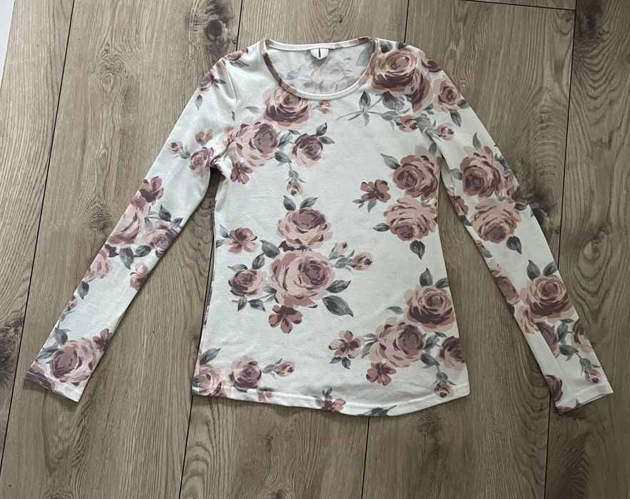 Sweter * sweterek * kwiaty * róże * S 36
