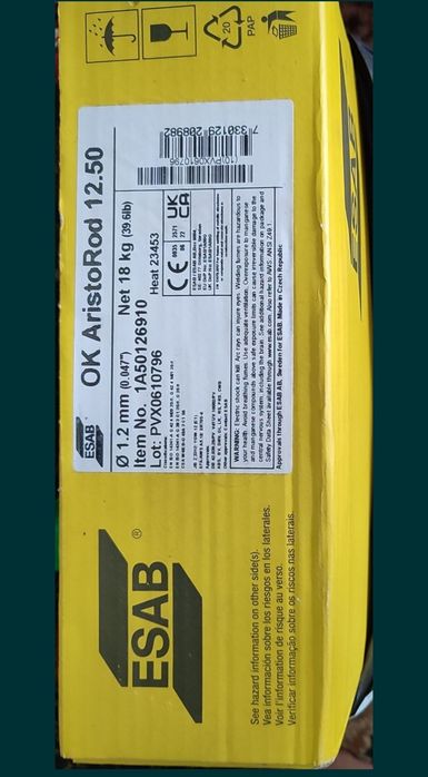 Зварювальний дріт ESAB OK AristoRod 12.50 1.2 мм 18 кг