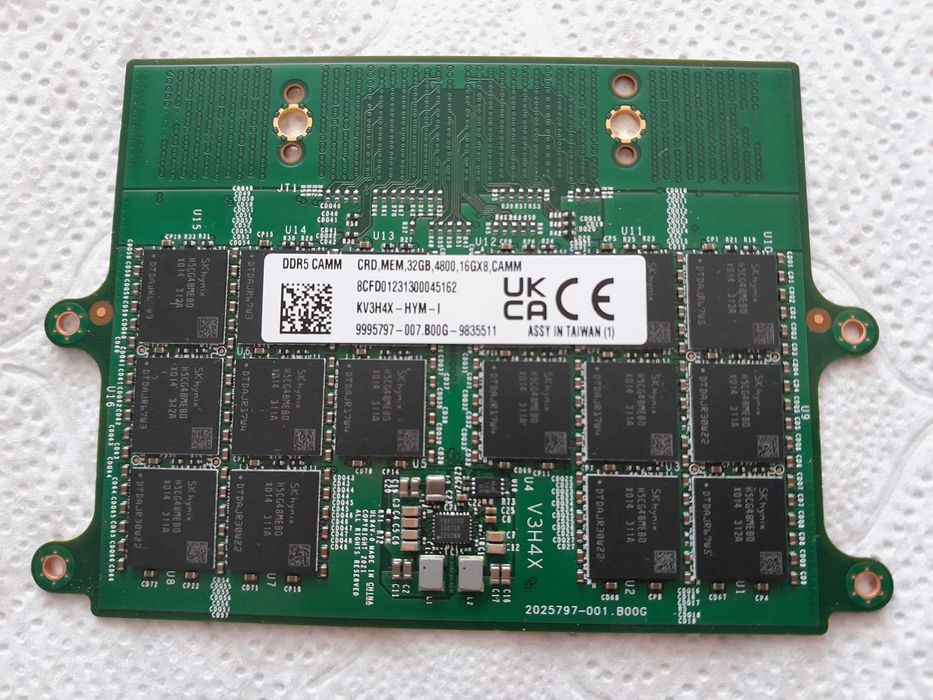 Pamięć RAM DDR5 CAMM 32GB 4800MHz Dell KV3H4X Oryginał