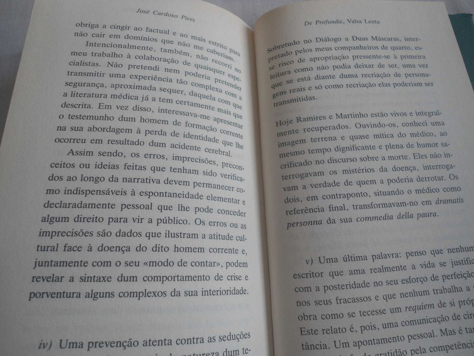 De profundis, Valsa Lenta por José Cardoso Pires