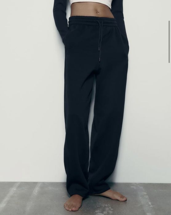 Штани палацо спортивні zara