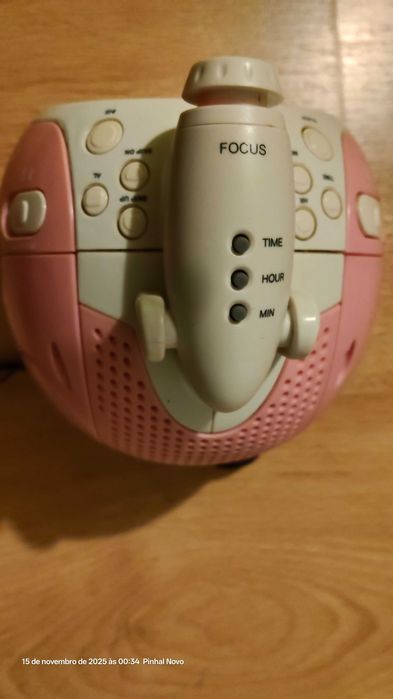 Radio despertador rosa metronic