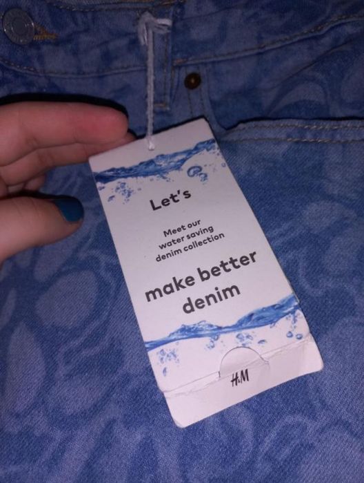 Джинсы H&M Water Saving