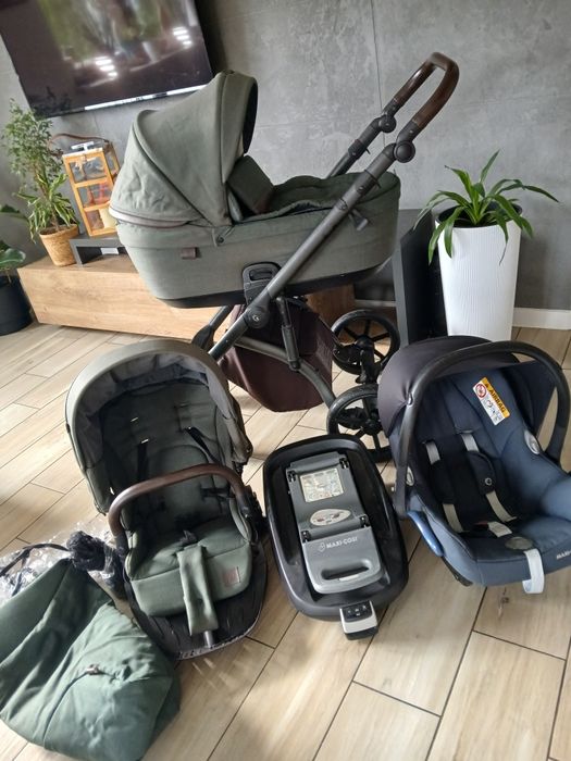 Wozek 4w1  roan zielony