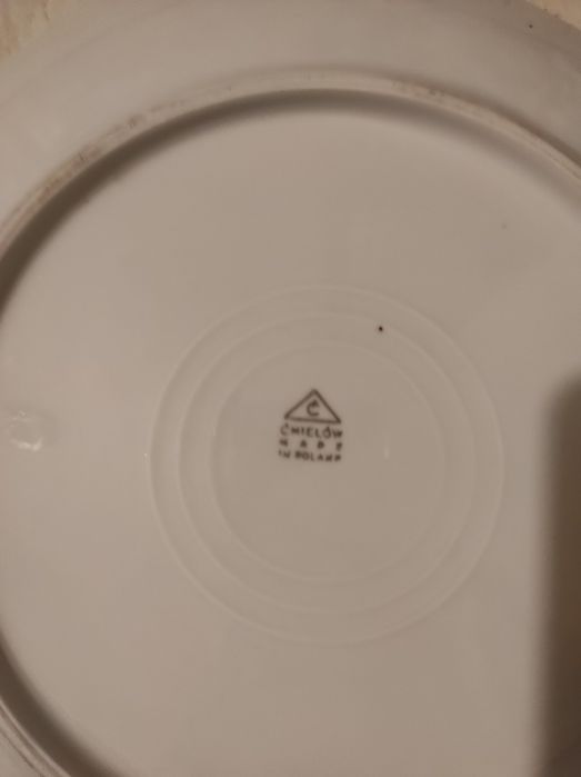 Talerz porcelanowy Ćmielów