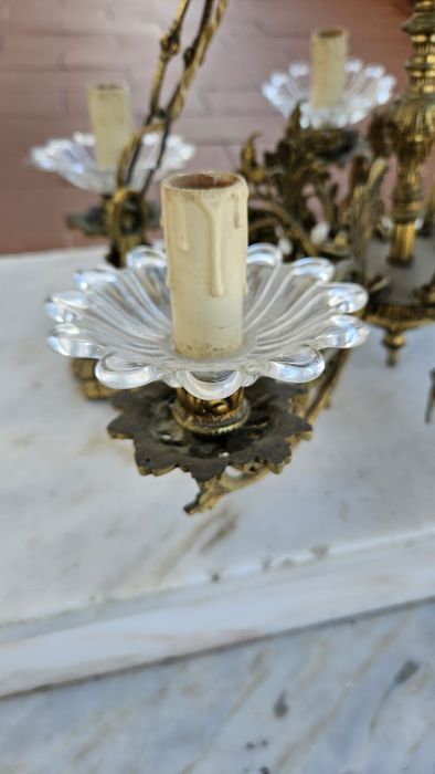 Candeeiro de teto em latão