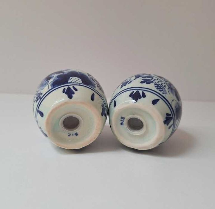 Ceramiczny Zestaw Solniczka i Pieprzniczka – Styl Delft Blue
