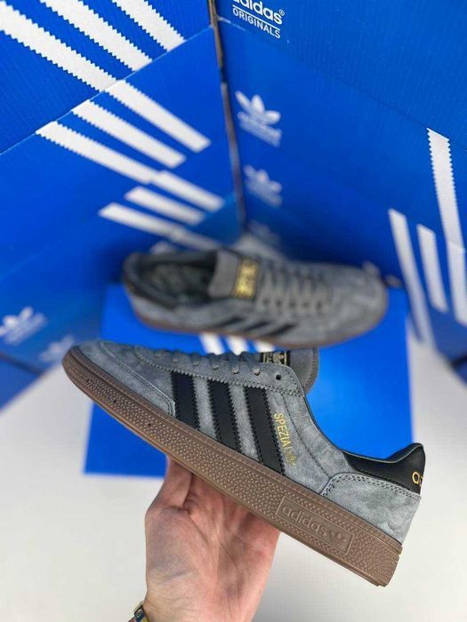 !SALE! Adidas Spezial Grey/Black 36 37 38 39 40 41 42 43 44 45 спешиал