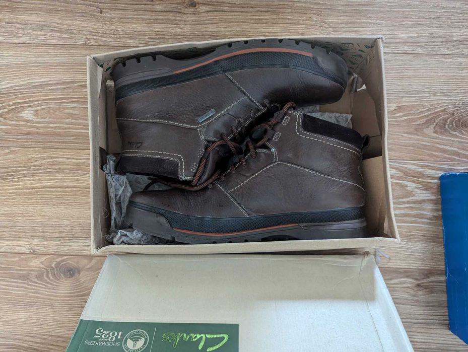 Clarks Narly Trail GTX Boot Gore-Tex, skórzane r. 46 - prawie nowe
