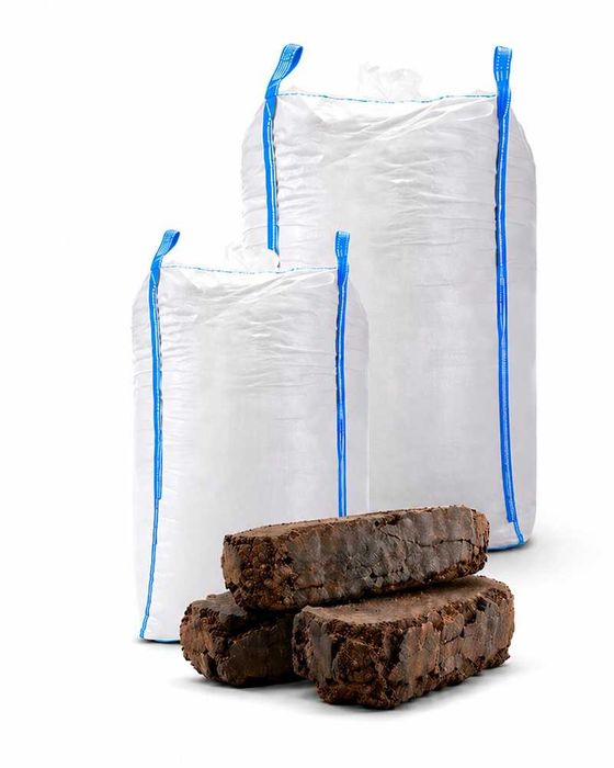 Brykiety torfowe – hurt i detal, BIG-BAG  500 / 1000 kg