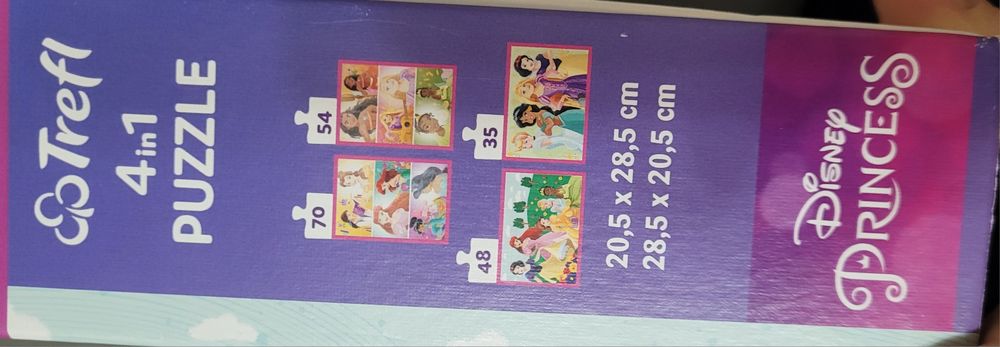 Puzzle 4in1  Disney Princess