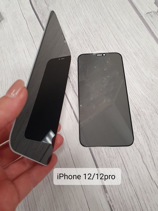 Захисне скло Антишпион Айфон Iphone 12 pro Max Защитное стекло