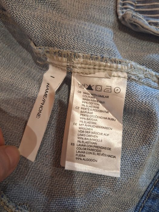 Dziewczęca kamizelka dżinsowa H&M kids