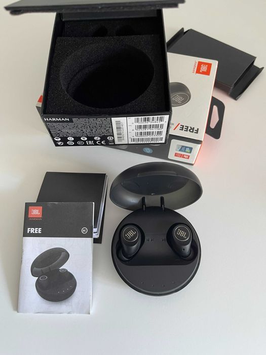 JBL Free X Truly Wireless - Como Novos (Caixa Original + Extras Selados)