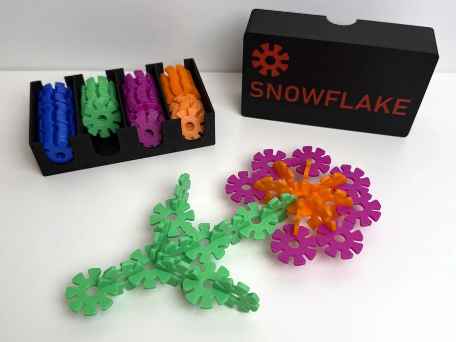 Pegas Criativas em Forma de Floco de Neve