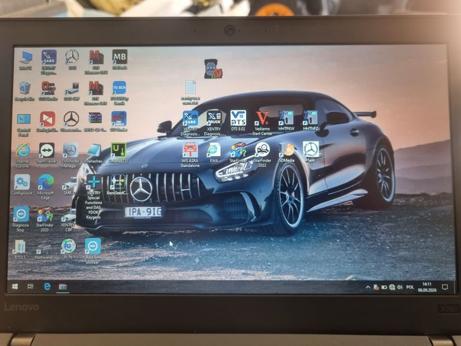 Vci mb c6 xentry lenowo certyfikat ZenZefi doip wifikomplet osobowe dostawcze ciężarowe