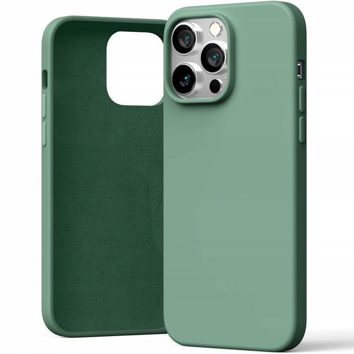 Etui do iPhone 15 Mercury Silicone Case Obudowa zielone