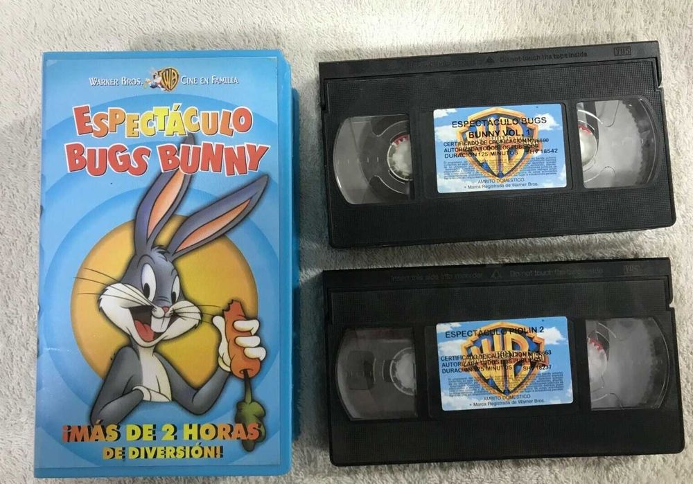 espetáculo bugs bunny vhs dupla cassete-portes CTT gratis