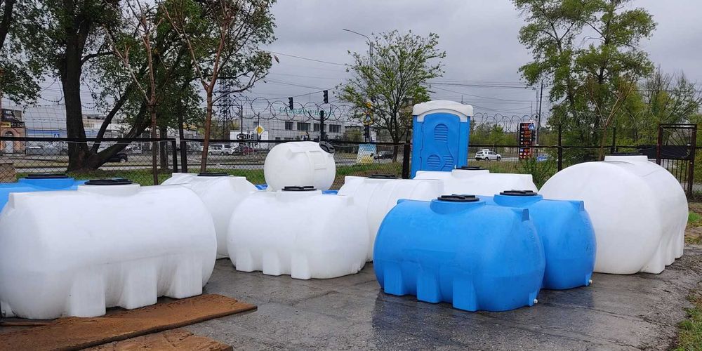 Ємності для води,  пластикові. Ёмкости, бак, бочка. Єврокуб