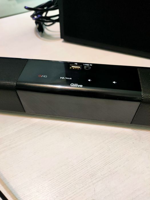 Soundbar + subwoofer qualive+ pilot -Bluetooth- stan BD