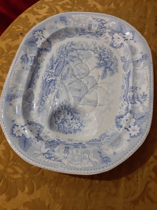 Prato Peixeira de Staffordshire c/cena Italiana