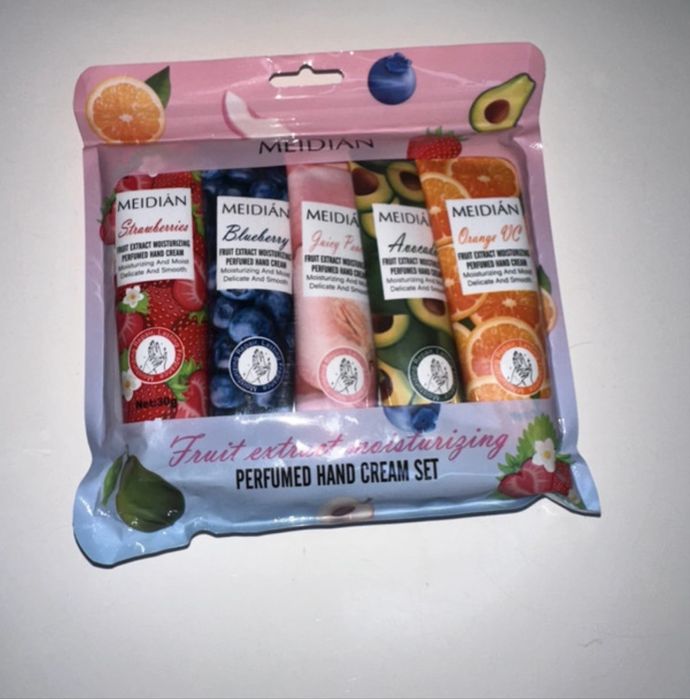 Zestaw 5 owocowych kremów do rąk