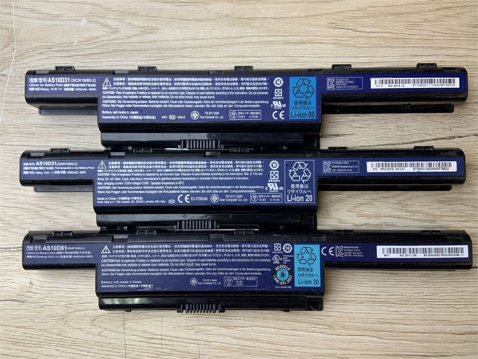 Акумулятор Acer AS10D31, ремонт, перепаковка, відновлення.