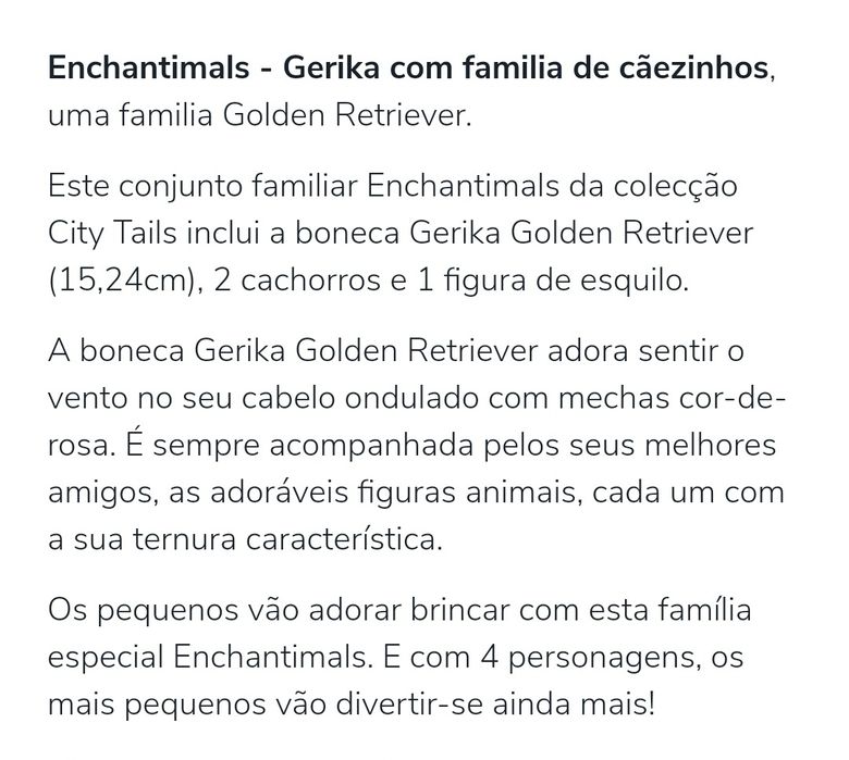 Enchantimals - Gerika com família de cachorrinhos
