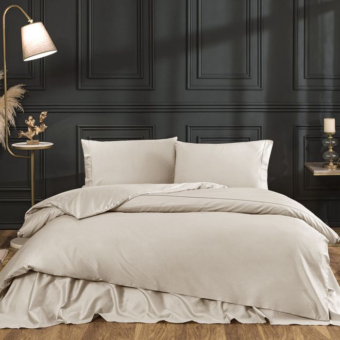 Постельное белье Tivolyo Home Casual делюкссатин однотонный семейное