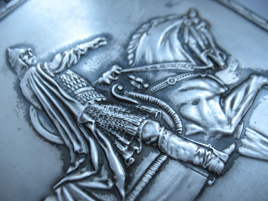 Серебряная накладка на блокнот, 875*