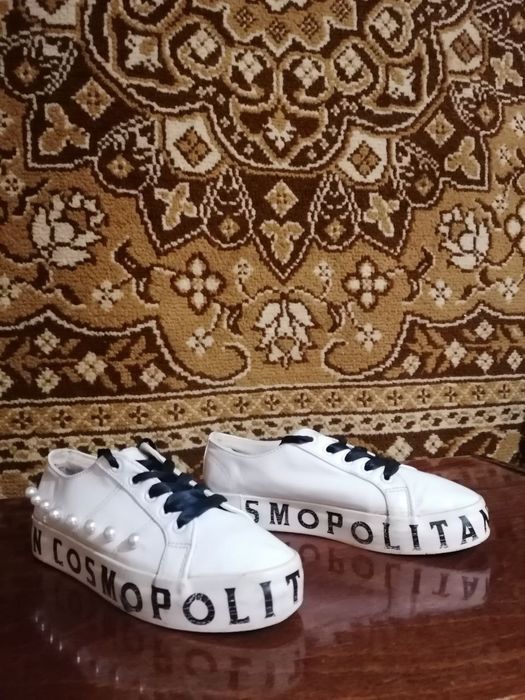 Туфли женские, кожзам. (мокасины). Соsmopolitan)