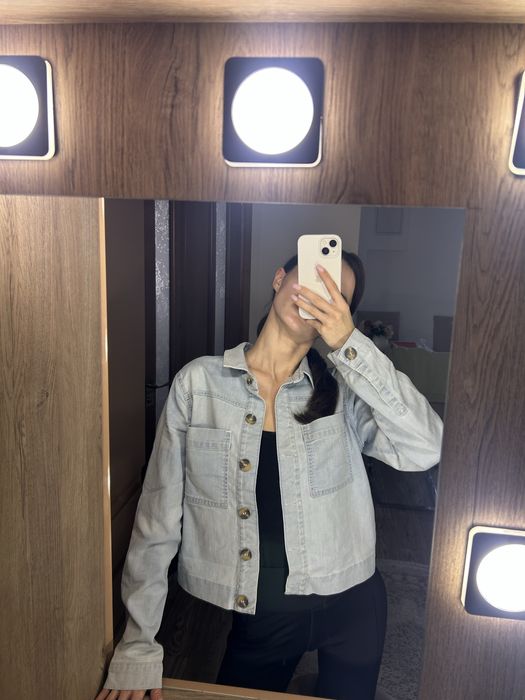 Оверсайз рубашка джинсова