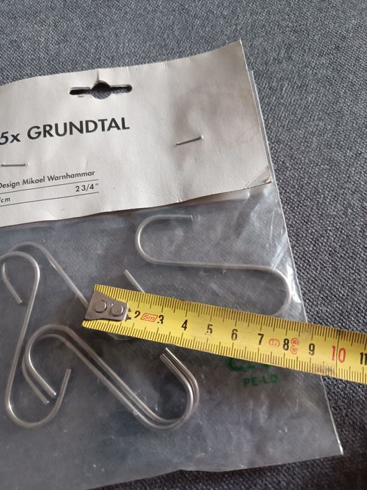 Haczyki IKEA Grundtal do relingów