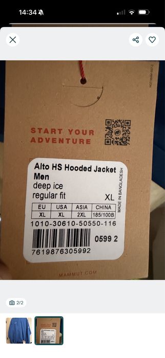 Kurtka Mammut nowa oryginał 100% metki