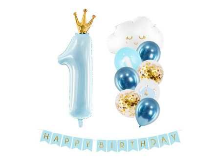 Balony na roczek 1 URODZINY