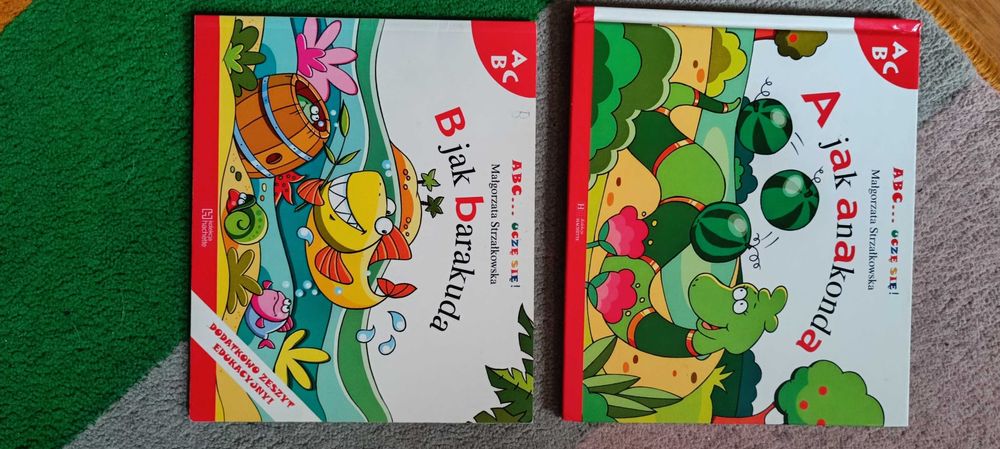 Książki do nauki czytania ABC... uczę się (2 sztuki)