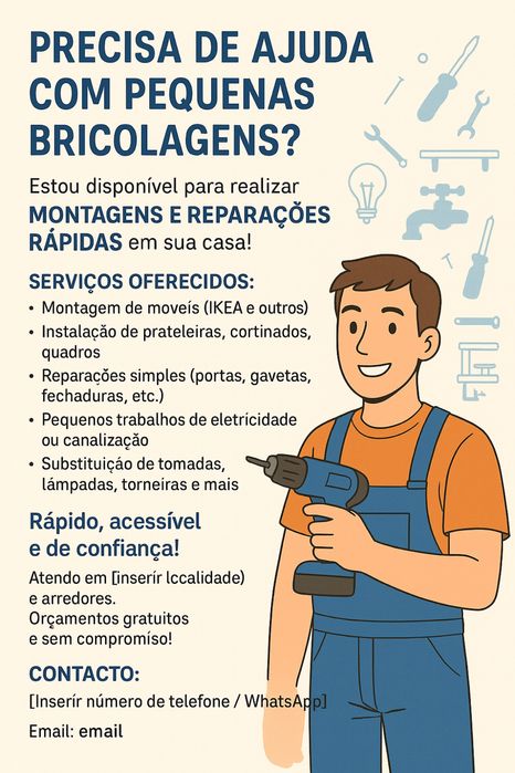 Precisa de ajuda com pequenas bricolages