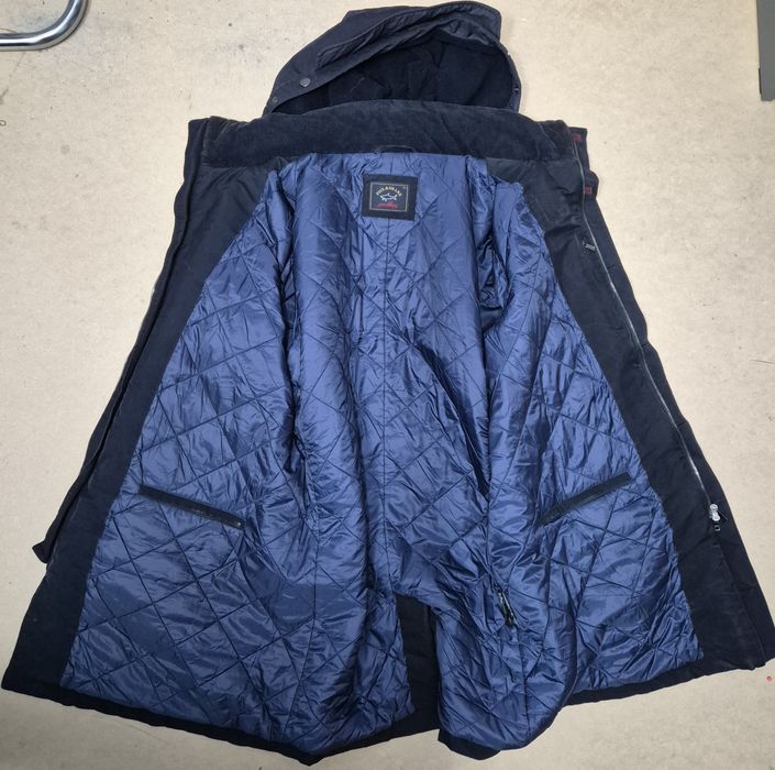 PAUL & SHARK roz. XL męska kurtka zimowa z kapturem made in italy