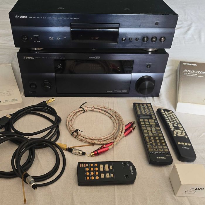 Amplituner Yamaha RX-V2700 Odtwarzacz CD SACD DVD-S2700 dodatki