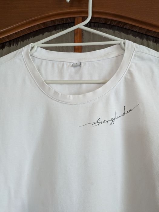 T-shirt, Crop Top, biały. Rozmiar L.