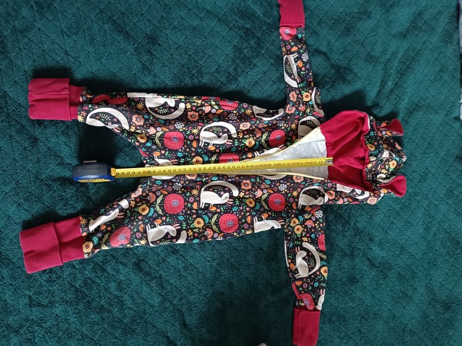 Cienki kombinezon jesienny handmade rozm  74