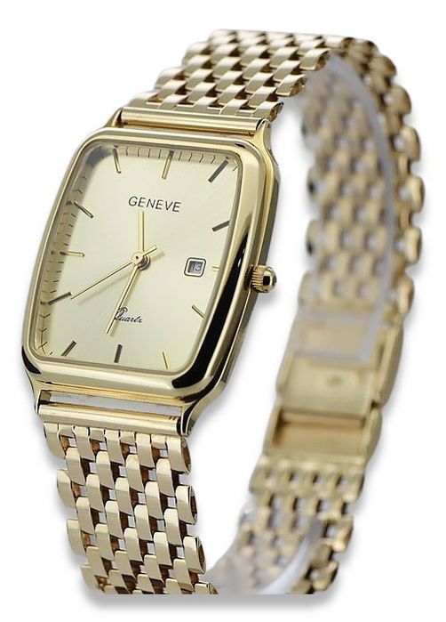 Złoty zegarek męski 14k 585 Geneve mw002y&mbw005y Gdańsk